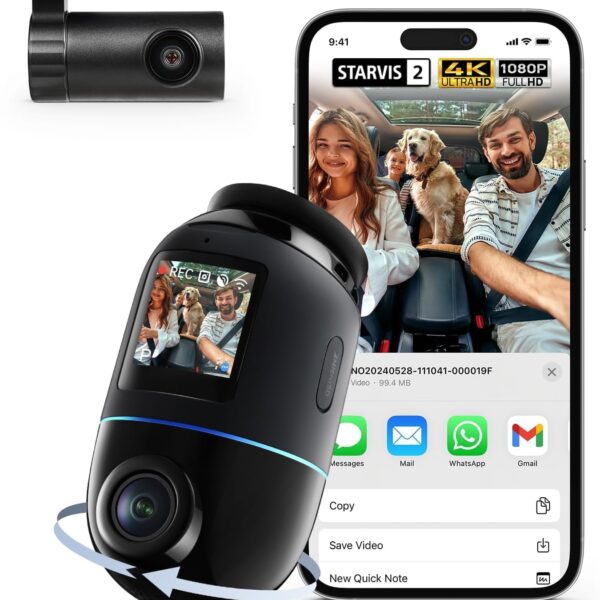 70mai 4K Omni X800 Dashcam mit Heckkamera RC14