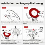 REDTIGER Saugnapfhalterung für F7N Dashcam mit GPS-Modul