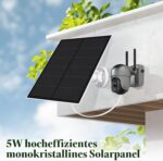 VMUTGA Solarpanel 5 W Überwachungskamera