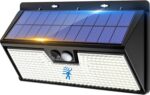 vighep Solar-Wandleuchte Aussen mit Bewegungsmelder, 318 LED