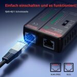 YOJOCK LAN-Tester RJ45 RJ11 Schwarz