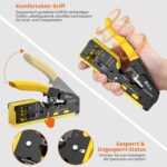 Proster RJ45 Crimpzange Set Gelb