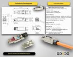 odedo 8x RJ45 Netzwerkstecker CAT6A/CAT7 geschirmt