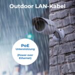 deleyCON CAT6 Outdoor Patchkabel 5 m schwarz