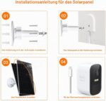 VUEBEE 7W Solarpanel für Eufy-Kameras, USB-C und Micro-USB, 2er-Pack