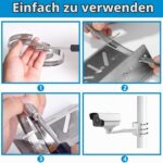 BFYGDP Masthalterung aus Edelstahl für Überwachungskameras