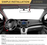 AMTOVL USB-C Hardwire-Kit für Dashcams, 12–24 V, mit Sicherungsadaptern