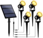 T-SUNUS Solarstrahler Gelb im Set Aussen Garten
