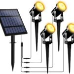 T-SUNUS Solarstrahler Gelb im Set Aussen Garten