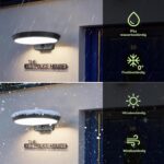 auralab Solarlampe mit Bewegungsmelder, rund