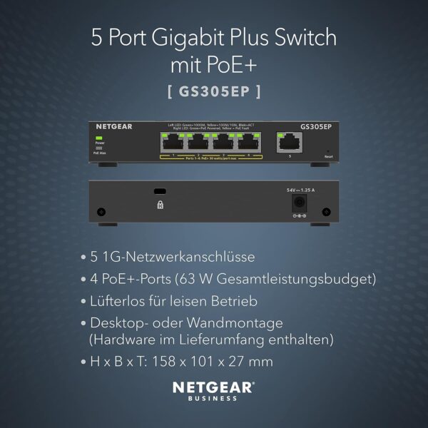 NETGEAR GS305EP PoE Switch