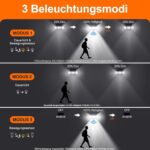 GEARLITE Solarlampe Aussen mit Bewegungsmelder