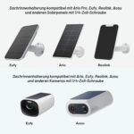 WiTi Dachrinnenhalterung für Solarpanel und Kameras, Edelstahl, verstellbar