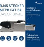 Telegärtner MFP8 RJ45-Stecker Cat6A geschirmt T568B feldkonfektionierbar