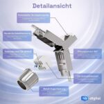 HB-DIGITAL CAT 7 RJ45-Stecker werkzeuglos
