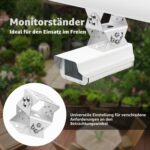 letuxaamz Gelenkhalterung für Überwachungskamera, Edelstahl, drei Achsen