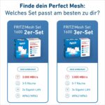 FRITZ! Mesh Set 1600 mit zwei FRITZ!Repeatern 1200 AX