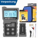 Der VXSCAN NF-488 zeigt Kurzschluss, Querverdrahtung und Unterbrechungen im Kabel an. Die PoE-Funktion prüft die Versorgung der Geräte.