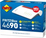 FRITZ!Box 4690 WLAN-Mesh-Router weiss/rot