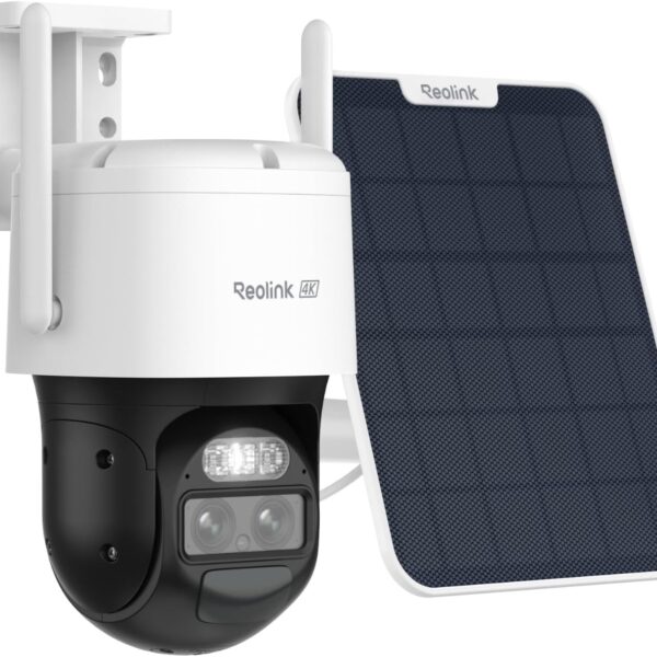 Reolink TrackMix Solar 4K PTZ Akku-Kamera Aussen, Dual-Objektiv, Weiss oder Grau