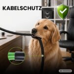 Kalitec geschlitztes Wellrohr 10 m schwarz