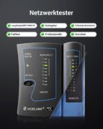 VCELINK Kabeltester für RJ45 und RJ11