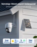 Reolink Argus PT Solar-Akku-Überwachungskamera mit Solarpanel