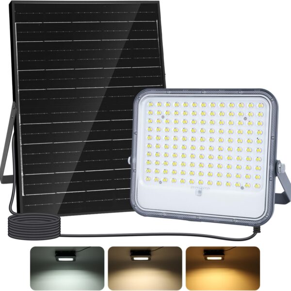 Aigostar Solar-LED-Strahler mit separatem Panel