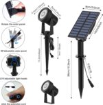 T-SUNUS Solarstrahler Gelb Aussen Garten Warmweiss