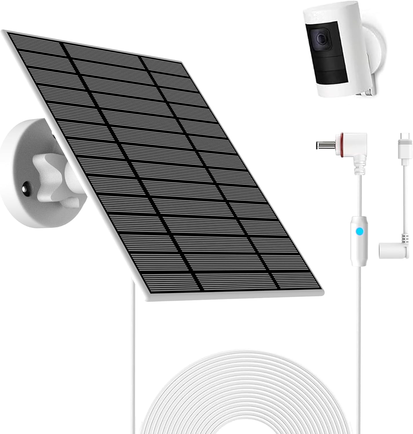 Nooukut N00-1 Bild 1 Nooukut 6-W-Solarpanel für Ring Spotlight Cam Plus/Pro und Stick Up Cam, IP66