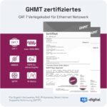 HB-DIGITAL 50 m CAT7 Outdoor Netzwerkkabel