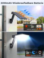 COLBOR SL48 Solarlampe mit Bewegungsmelder und Fernbedienung