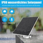 Nooukut 6-W-Solarpanel für Ring Spotlight Cam Plus/Pro und Stick Up Cam, IP66
