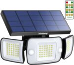 INTELAMP Solarlampe mit Bewegungsmelder und Fernbedienung