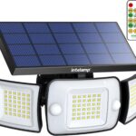INTELAMP Solarlampe mit Bewegungsmelder und Fernbedienung
