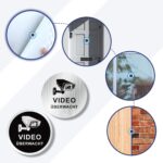Goodvia Schild Videoüberwachung rund 10 cm