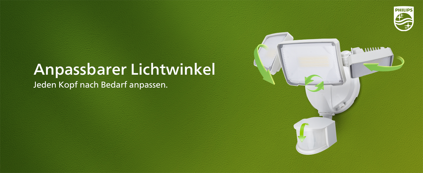 Philips Solarstrahler mit Bewegungsmelder und separatem Solarpanel – Detail 9