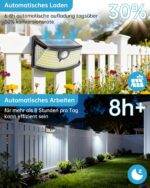 Aootek Solarlampe für Aussen mit Bewegungsmelder Produktfoto