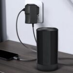 WINOMO 12V 1A Netzteil für CCTV-Kameras, EU-Stecker, LED-Anzeige, 1 m Kabel