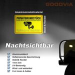 Goodvia Warnschild Videoüberwachung 30x20 cm aus Aluminium