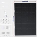 7-W-Solarpanel für Eufy-Kameras mit USB-C-Kabel