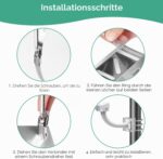 MJFENDAI Masthalterung Edelstahl