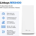 Linksys Velop MX4200 Mesh-WLAN-System weiss