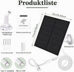VMUTGA Solarpanel 5 W Überwachungskamera
