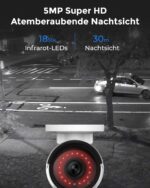 Reolink 5MP Überwachungsset mit NVR und Bullet-Kameras