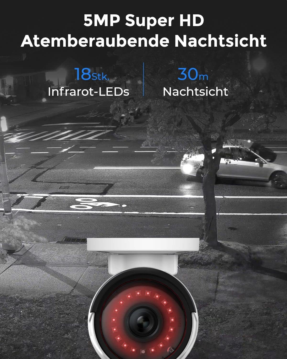 Reolink 5MP Überwachungsset mit NVR und Bullet-Kameras