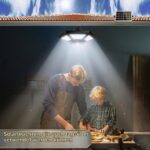yowin Solar-Strahler mit Bewegungsmelder und Fernbedienung