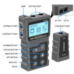 Der VXSCAN NF-488 zeigt Kurzschluss, Querverdrahtung und Unterbrechungen im Kabel an. Die PoE-Funktion prüft die Versorgung der Geräte.