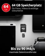 Intenso Premium microSDXC 64 GB mit SD-Adapter
