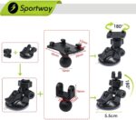 Sportway S40 Dashcam-Saugnapfhalterung mit Gelenkadaptern